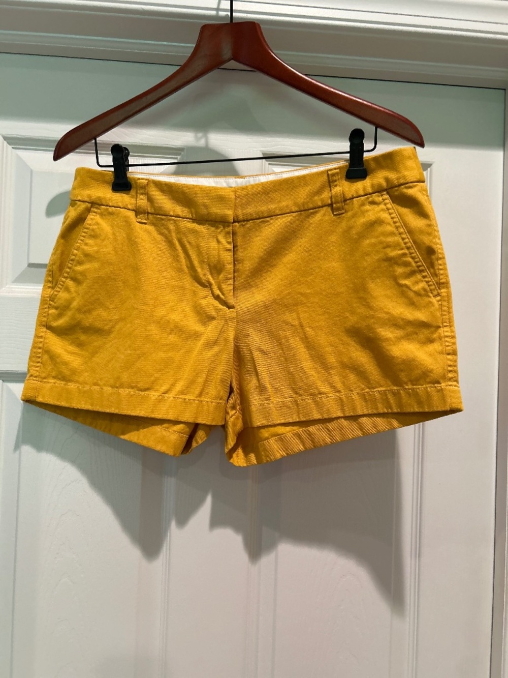 J Crew Outlet Women's Size 10 Yellow Cotton Shorts